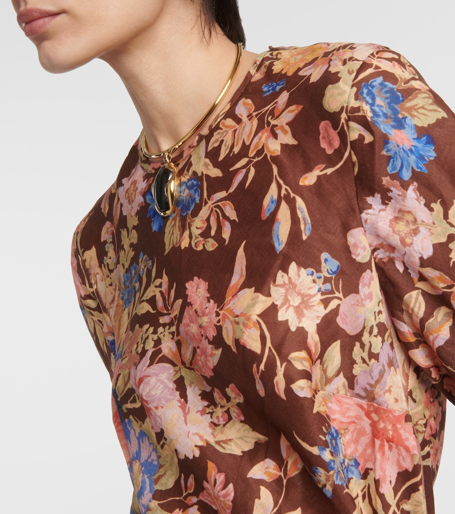 Zimmermann August floral linen maxi dress