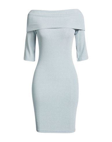 Woman Mini dress Sky blue Size S Viscose, Polyester, Elastane