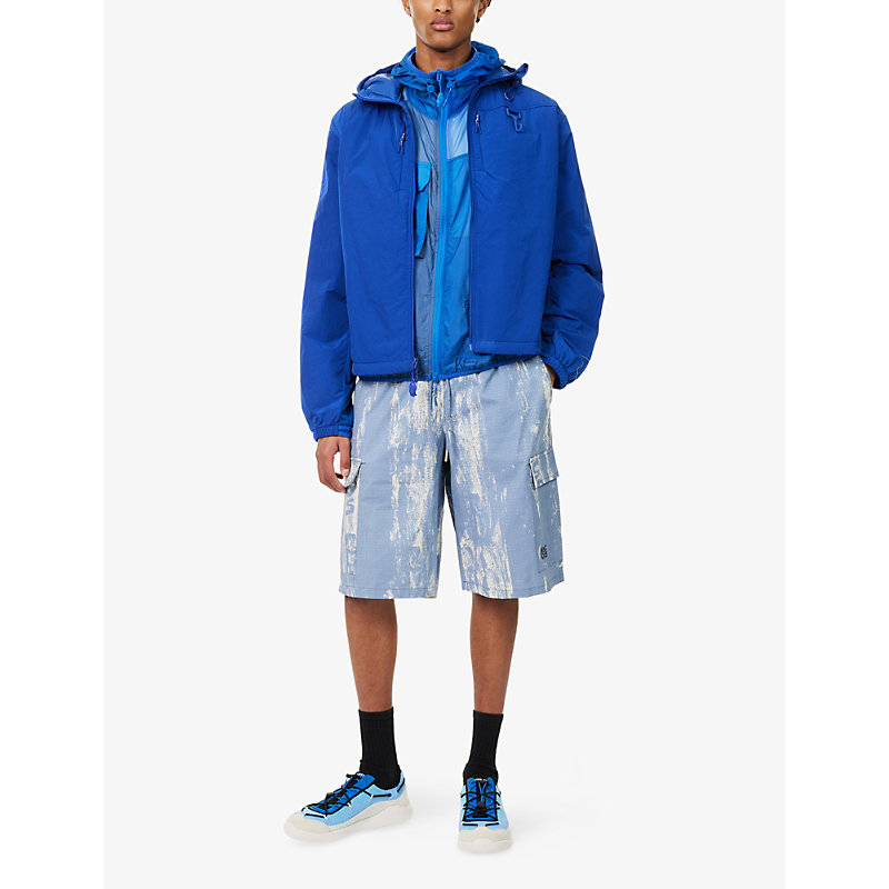 Mens Cobalt Hooded Sequoia Shell Jacket