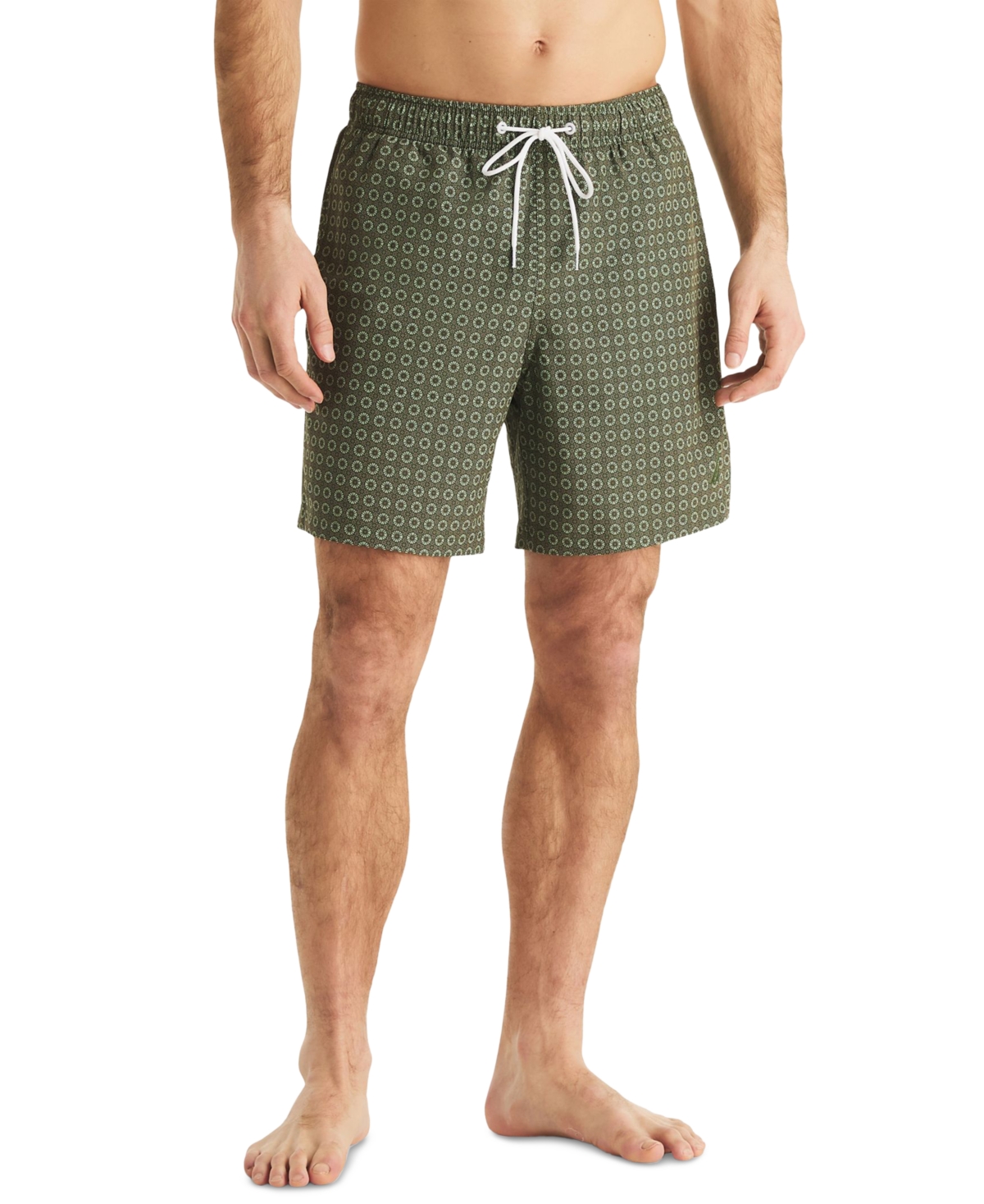 Men's Full Elastic Boxer Liner Swimsuit - Black Forest