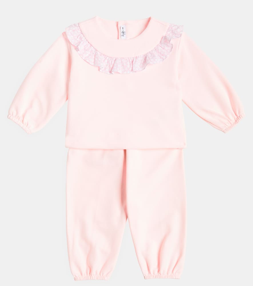 Il Gufo Baby cotton sweatshirt and sweatpants set