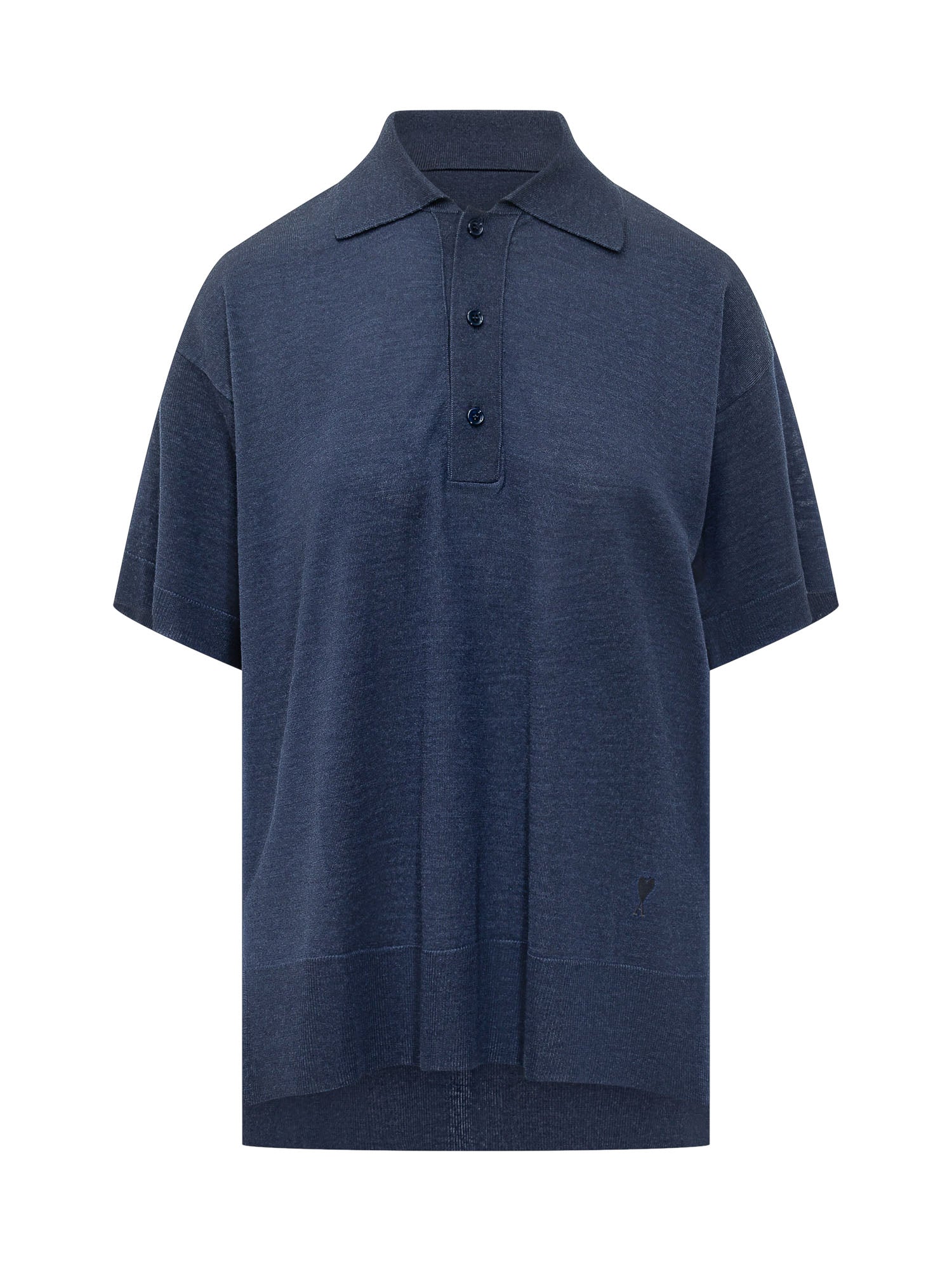 Cut Sleeve Polo with Button Detail