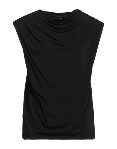 Woman Top Black Size 2 Viscose, Elastane