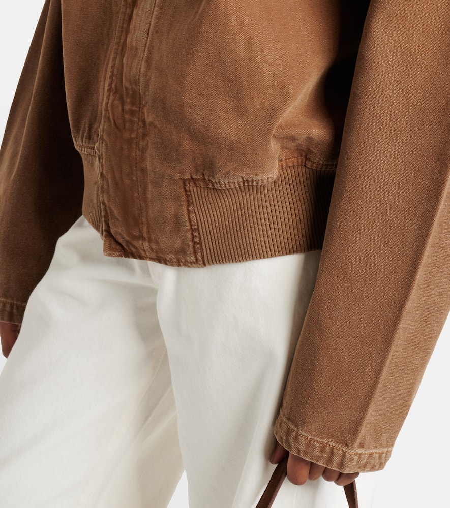 Harlem cotton canvas bomber jacket