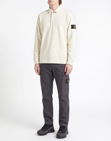 Man Sweatshirt Ivory Size L Cotton