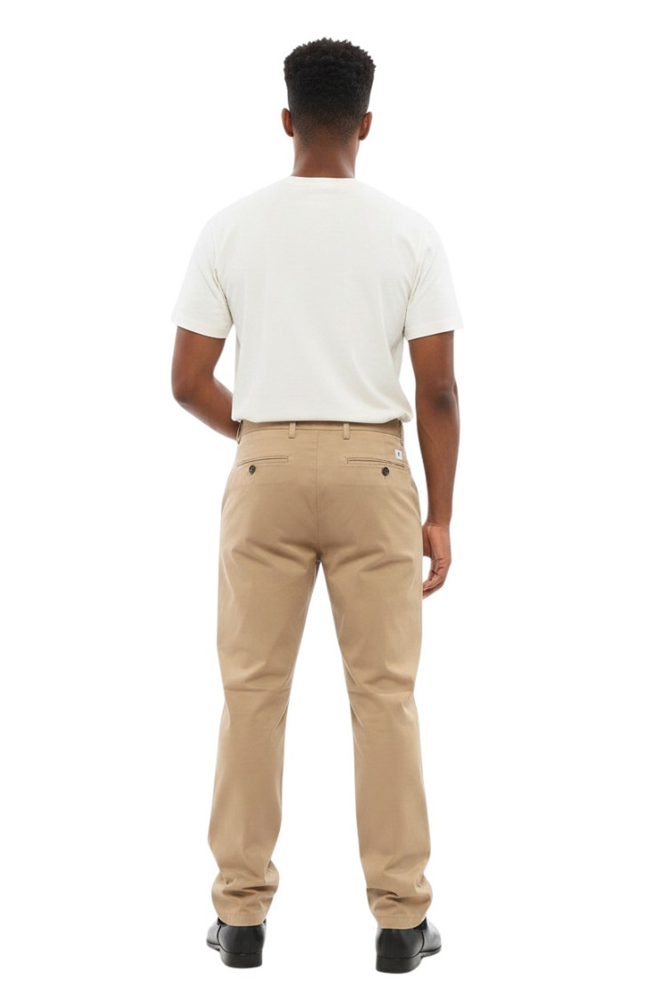 Light Brown Solid Chino Trousers