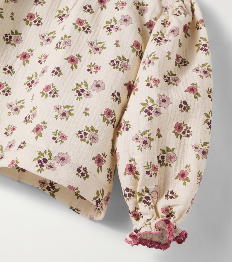 Zelie floral cotton top