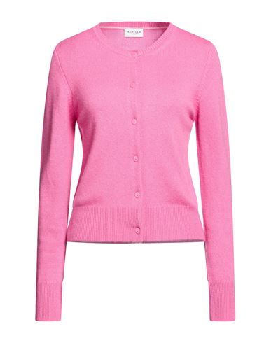 Woman Cardigan Fuchsia Size L Wool, Cashmere