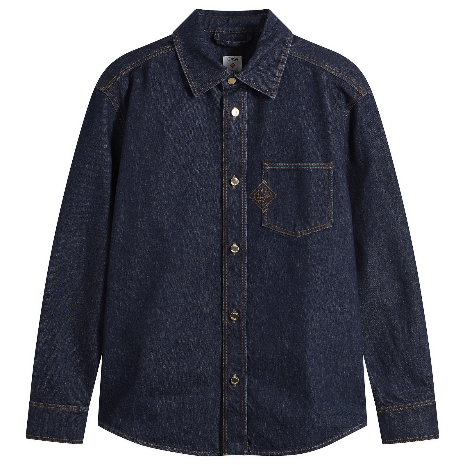 Men's Raw Denim Shirt Indigo