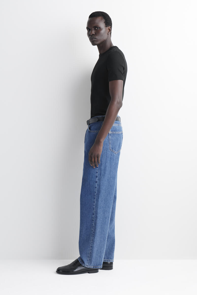 SLIM RIBBED COTTON T-SHIRT