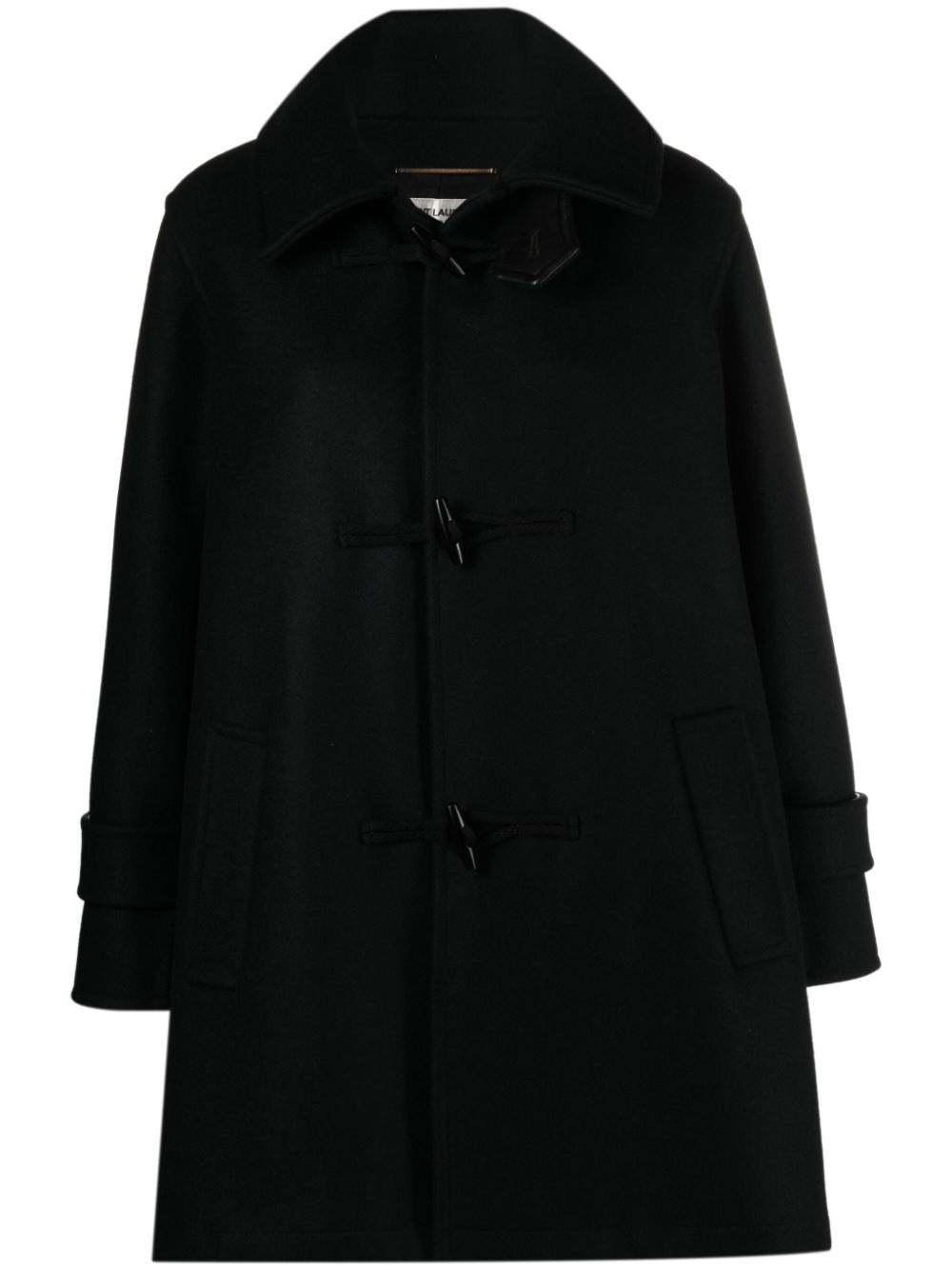 Short wool duffle coat - Black
