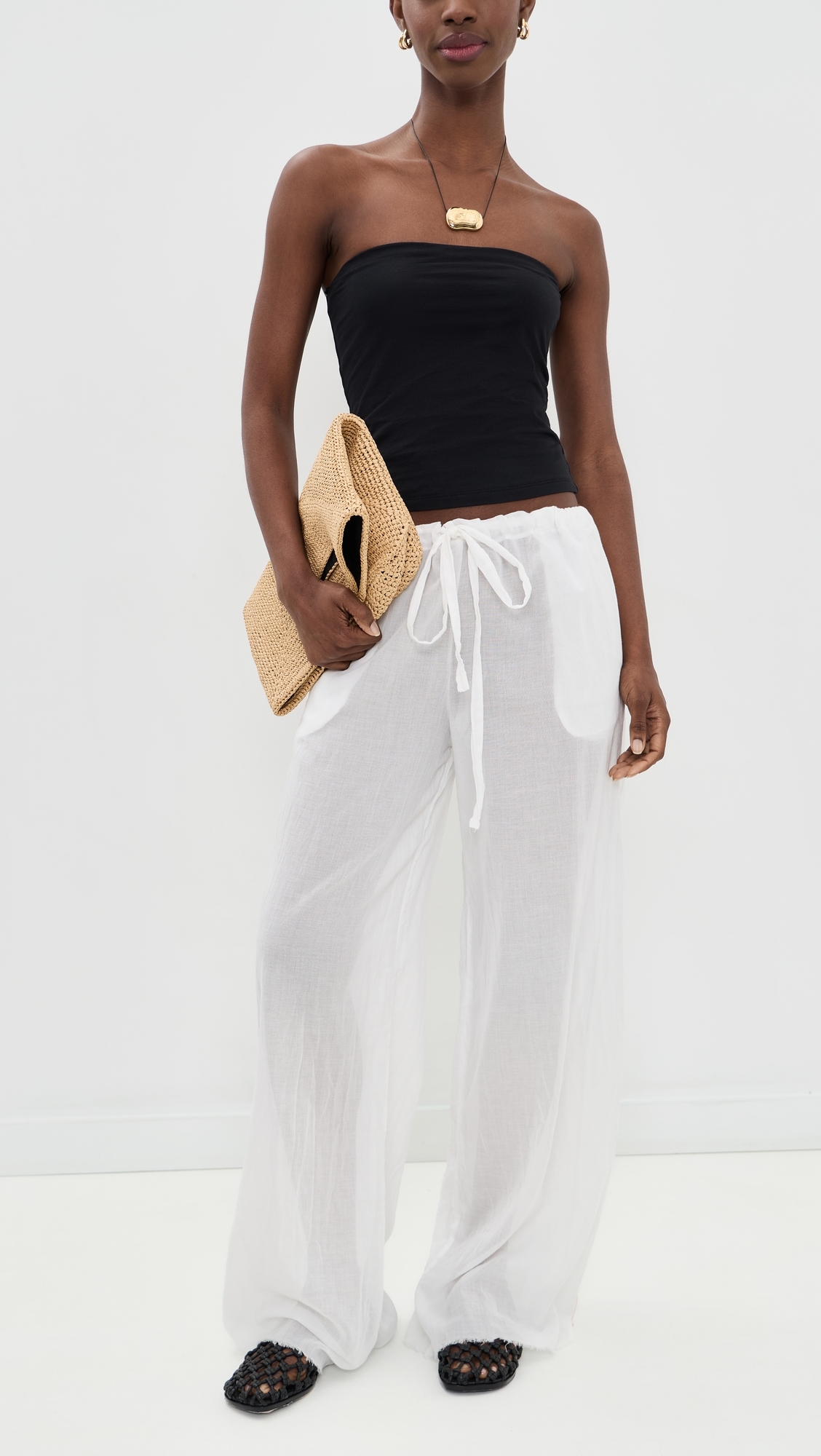 Demi Pants White