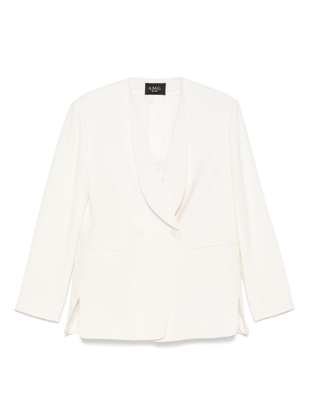 A.M.G. double-breasted blazer - White
