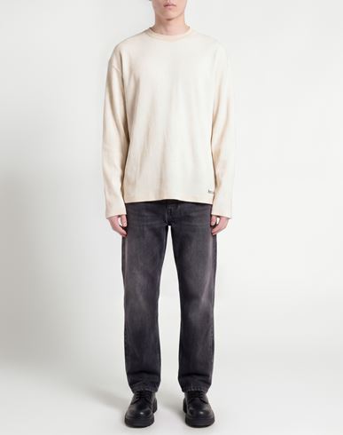 Man Sweater Ivory Size XL Cotton