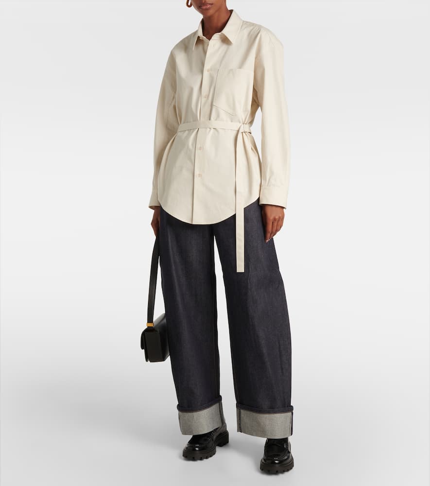 Cotton poplin shirt