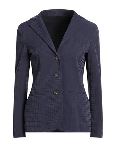 Woman Blazer Midnight blue Size 14 Polyamide, Elastane