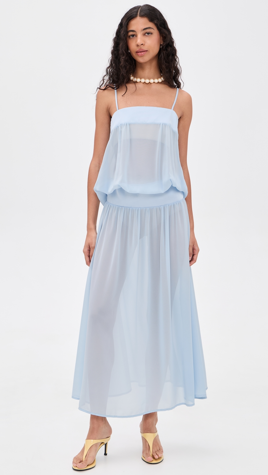 Gracia Maxi Dress Pale Blue