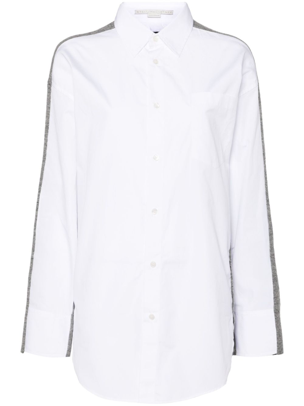 Layered cardigan shirt - Grey