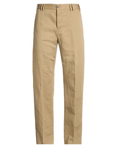 Man Pants Sand Size 40 Cotton, Linen