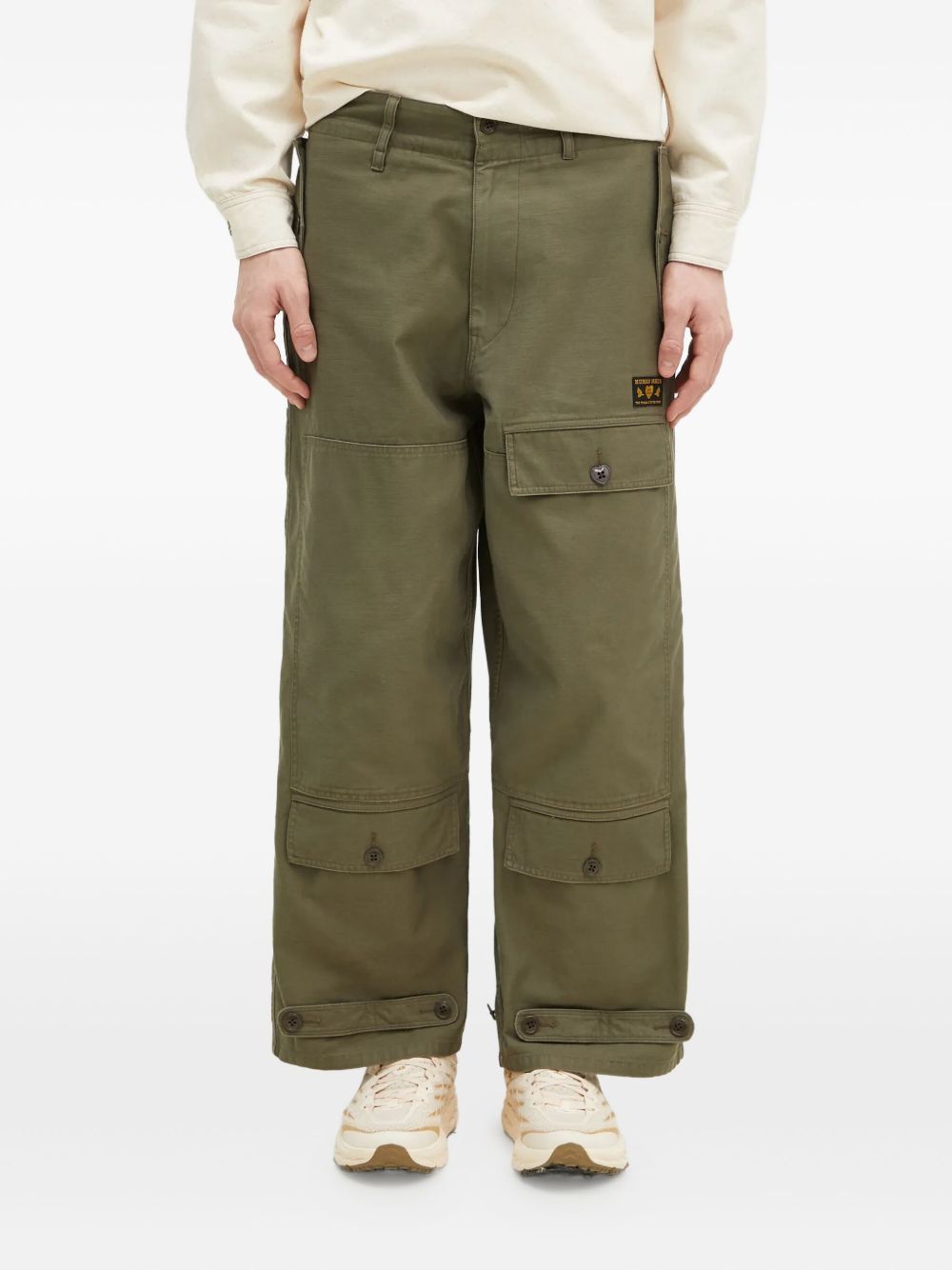 Multi-pocket cargo trousers - Green