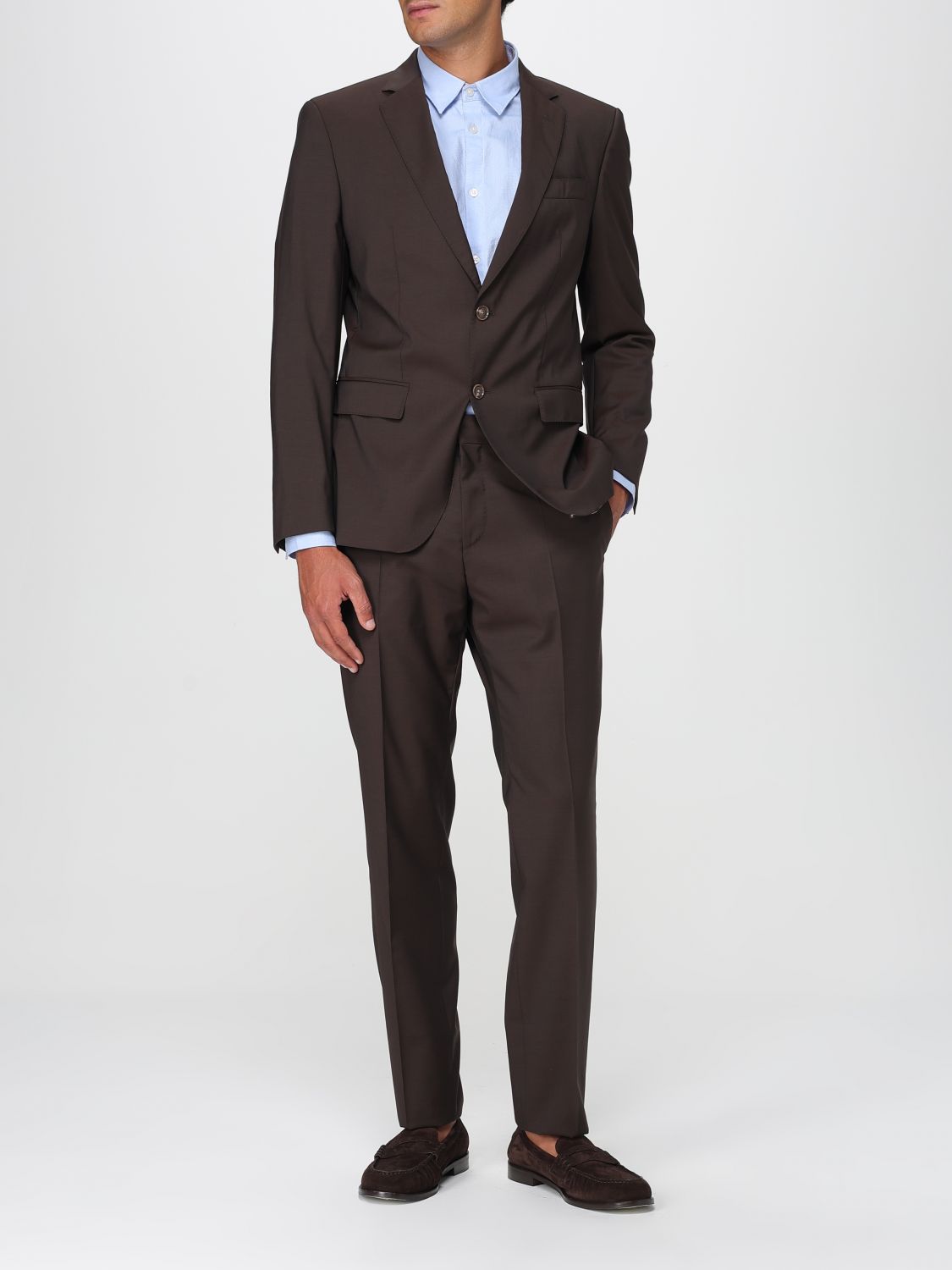 Suit BOSS Men color Brown