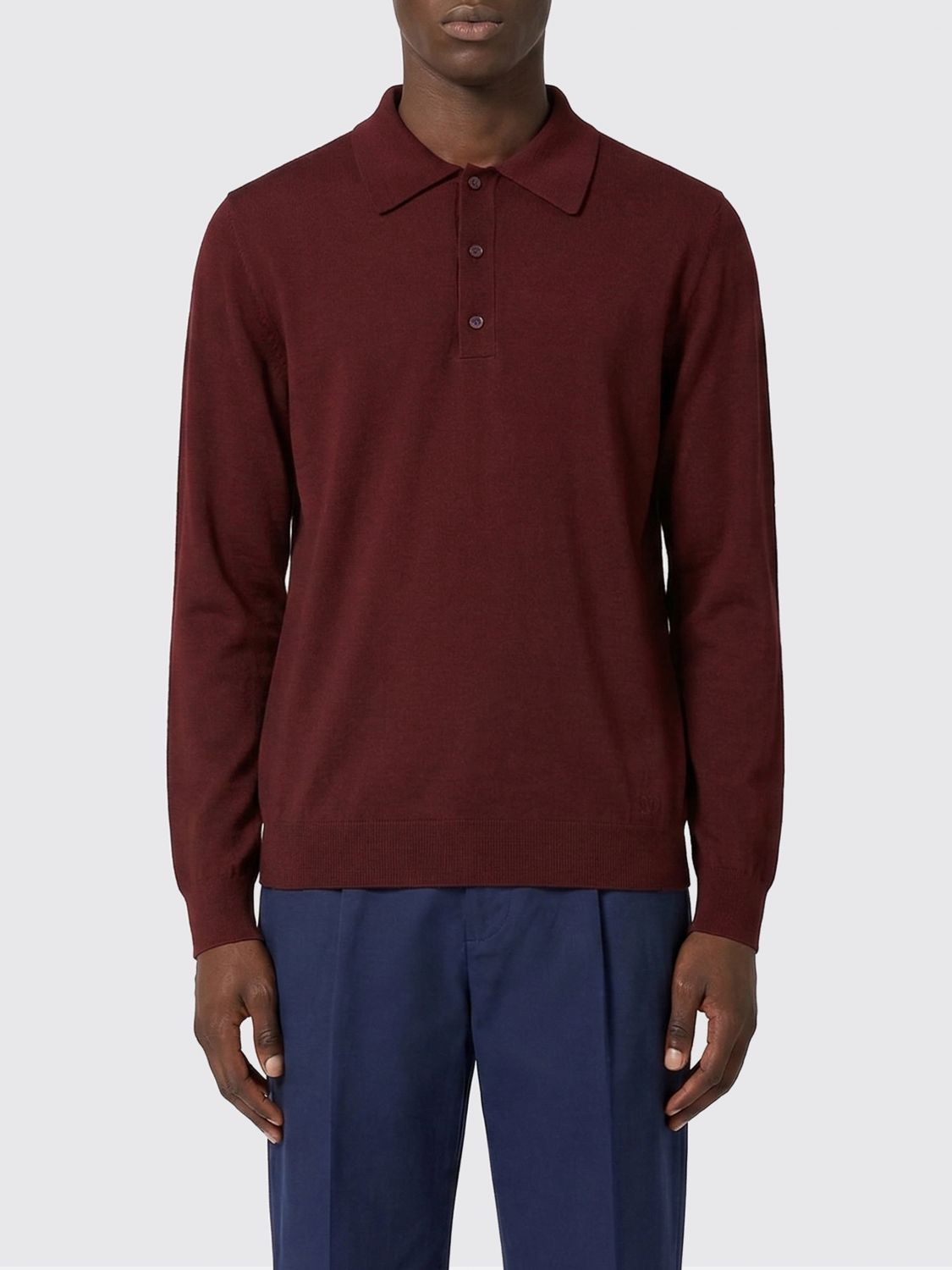 Polo Shirt Men color Burgundy