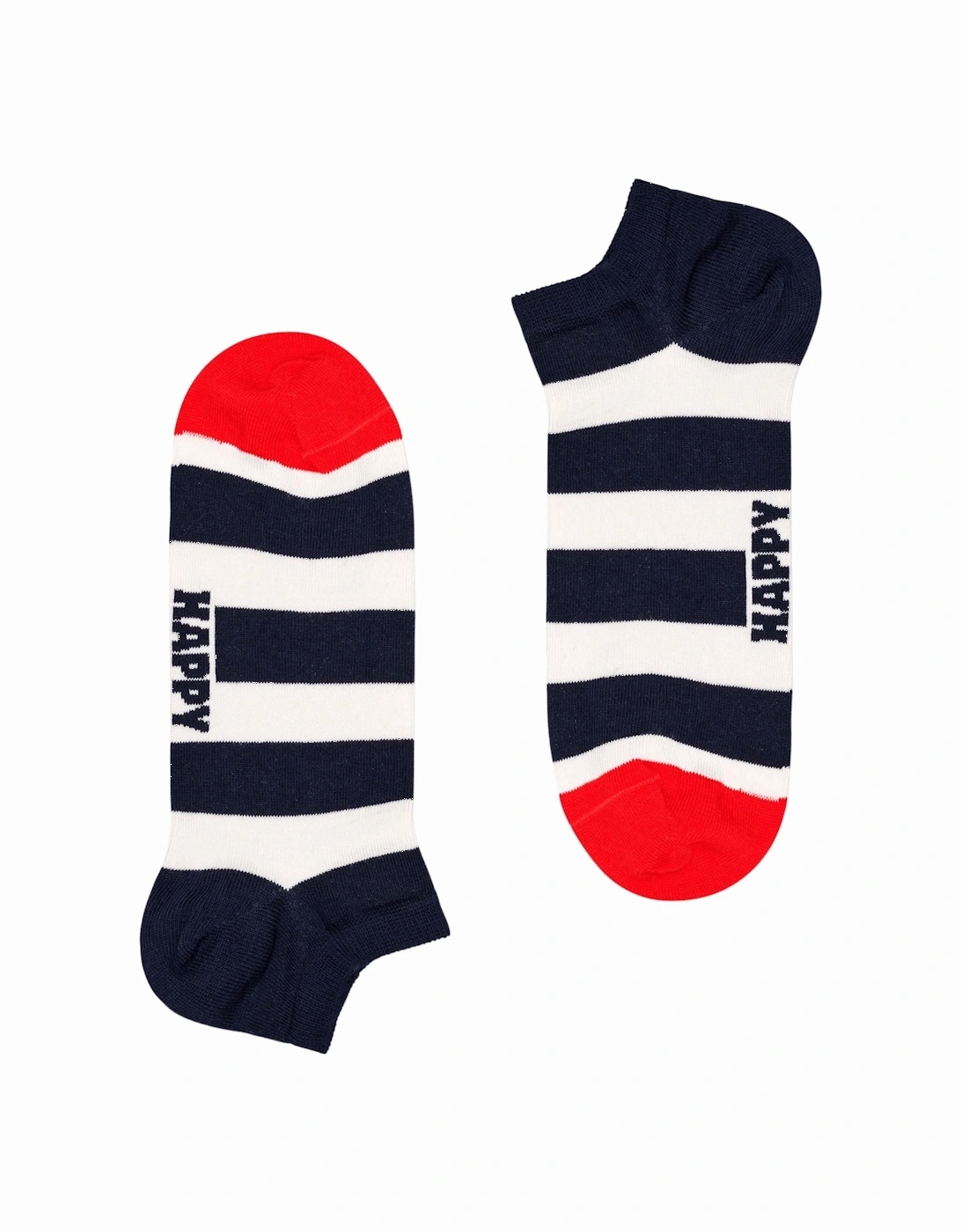 Women's 2-pack Big Dot Stripe Low Socks, Navy/White - Blue - Size: 5/4/4.5/7/6.5/6/5.5/3/3.5