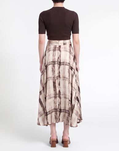 Woman Midi skirt Taupe Size 2 Viscose