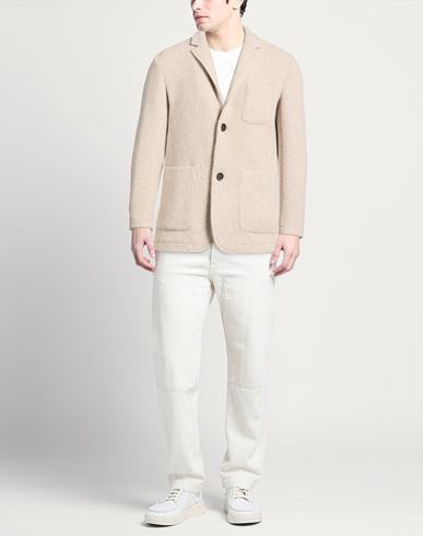 Man Blazer Beige Size M Wool, Polyamide, Acrylic, Polyester, Superkid mohair