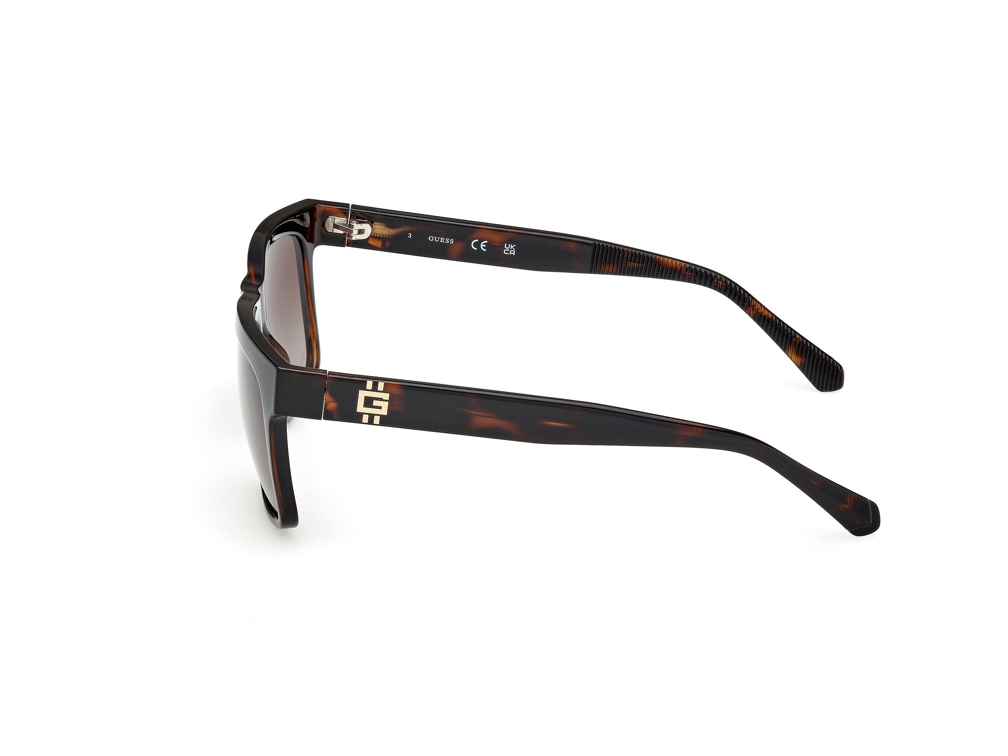 Guess Hombre Guess GU00222 52F Gafas de sol Inyectado la Habana Marrón Cuadrada Norma