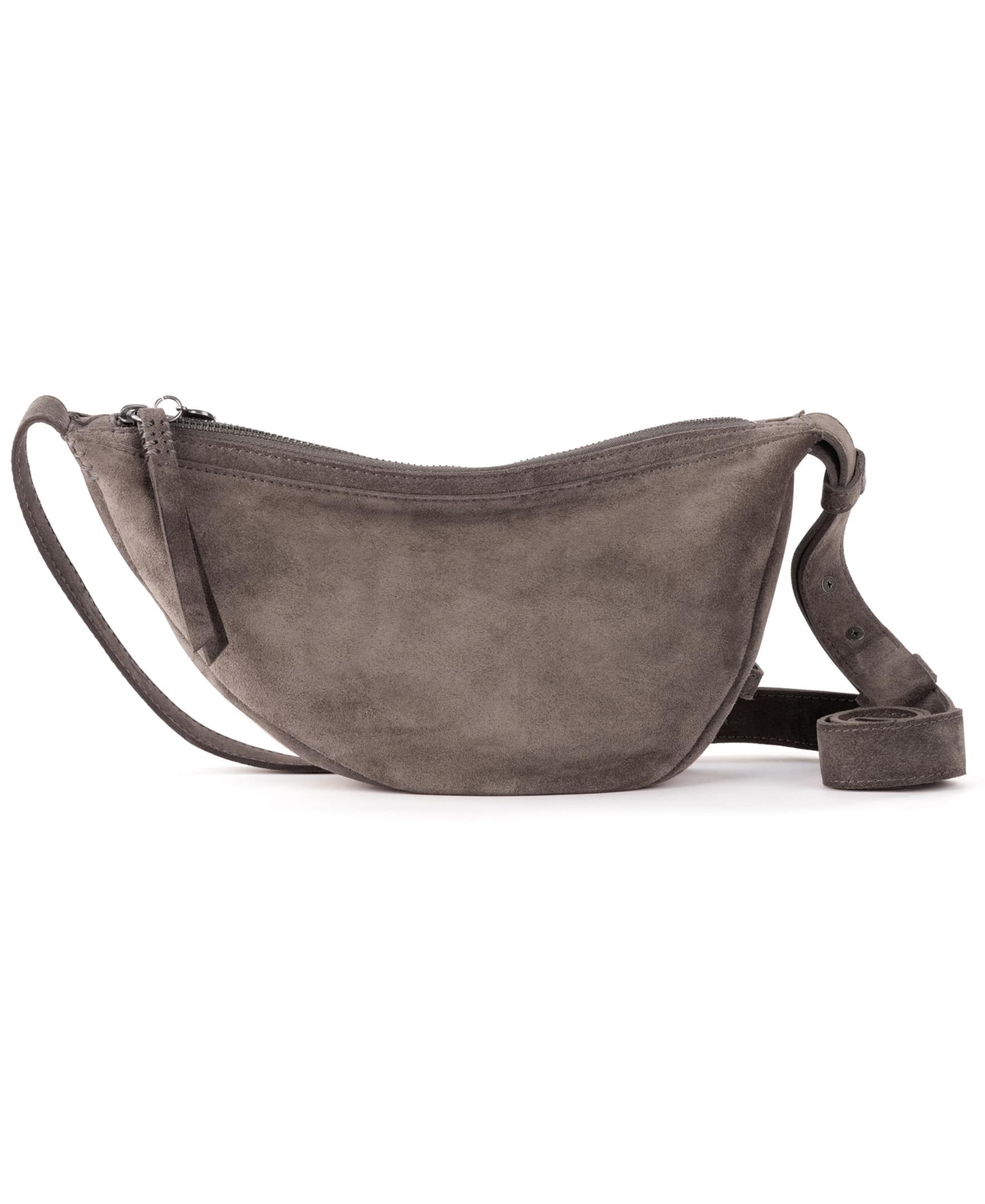 Women's Tess Leather Sling Crossbody Bag - Mushroom Suede