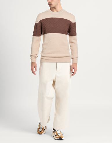 Man Sweater Blush Size L Merino Wool
