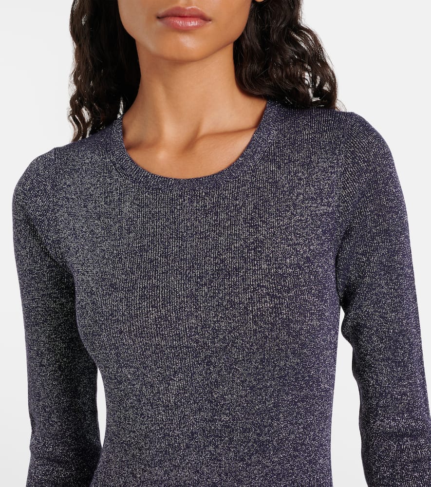 Lurex sweater dress