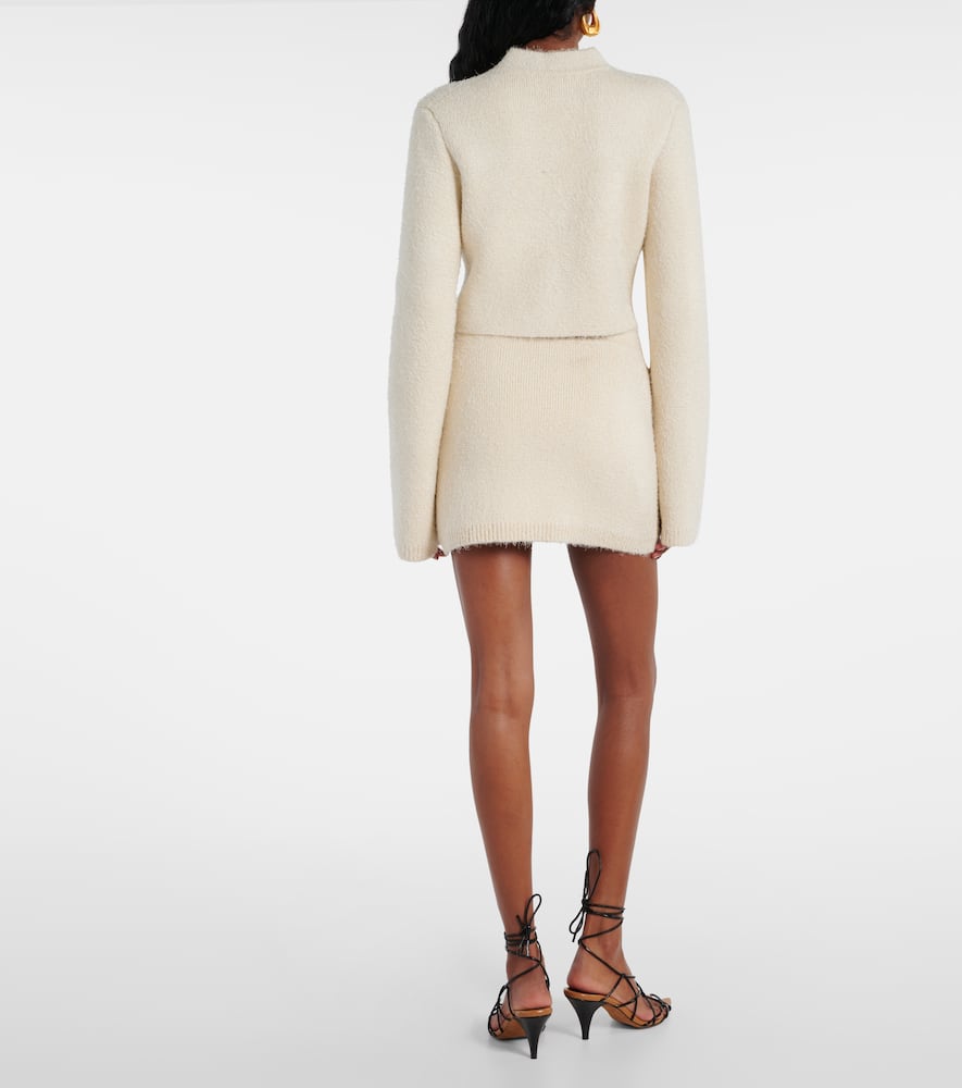 Ello cropped silk and cashmere jacket