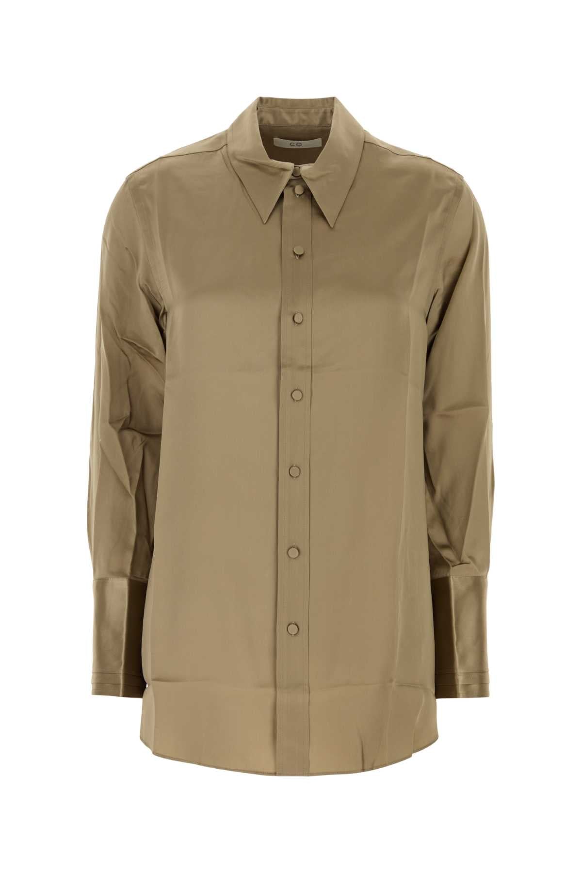 Tapered Shirt — Beige