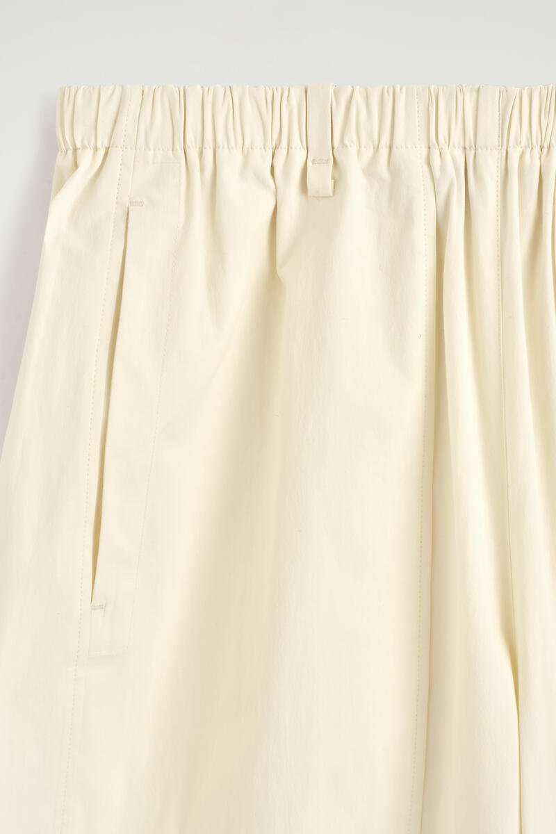 Cotton Barrel-Leg Utility Pants