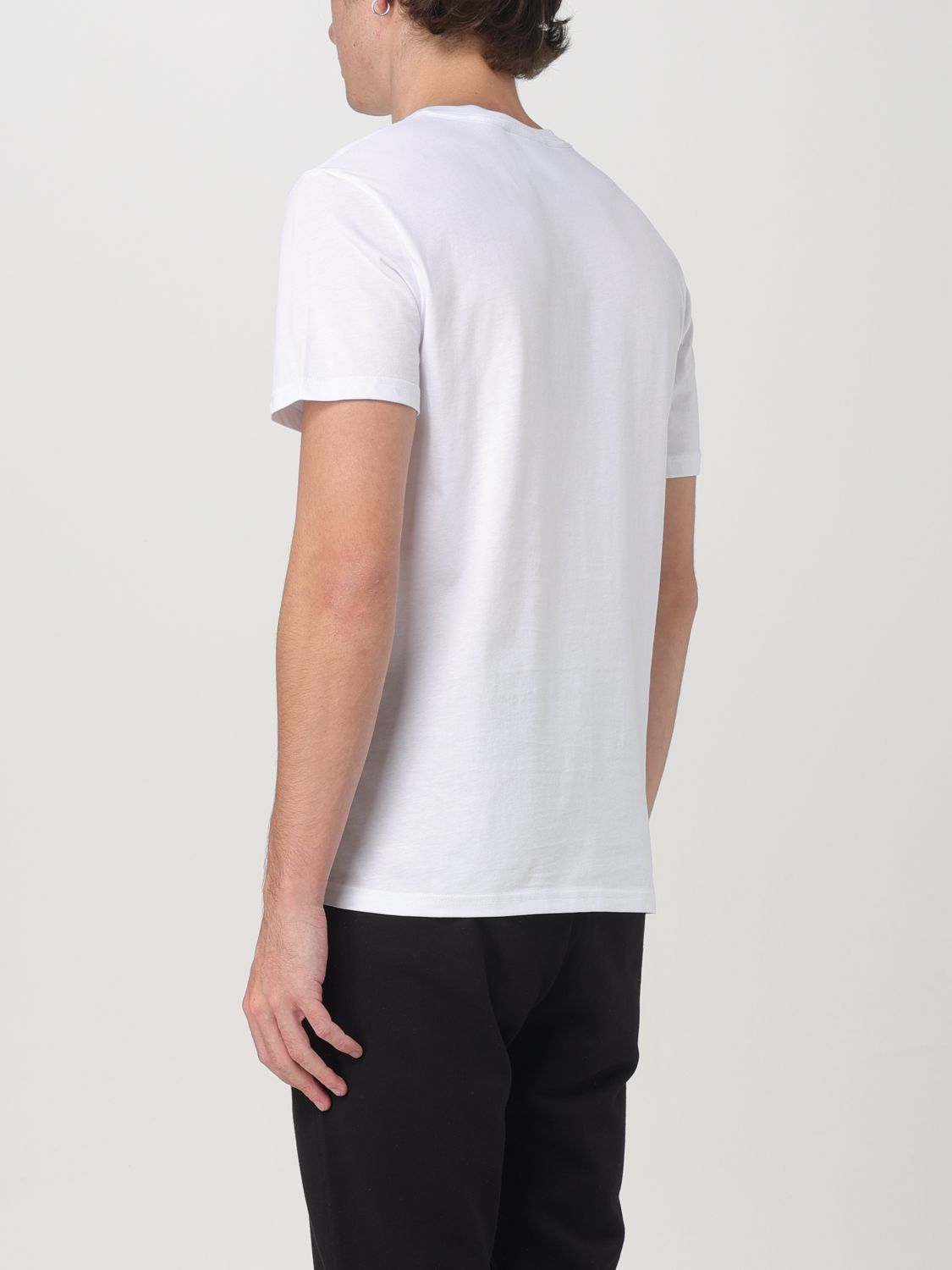 Logo-patch cotton T-shirt - Black
