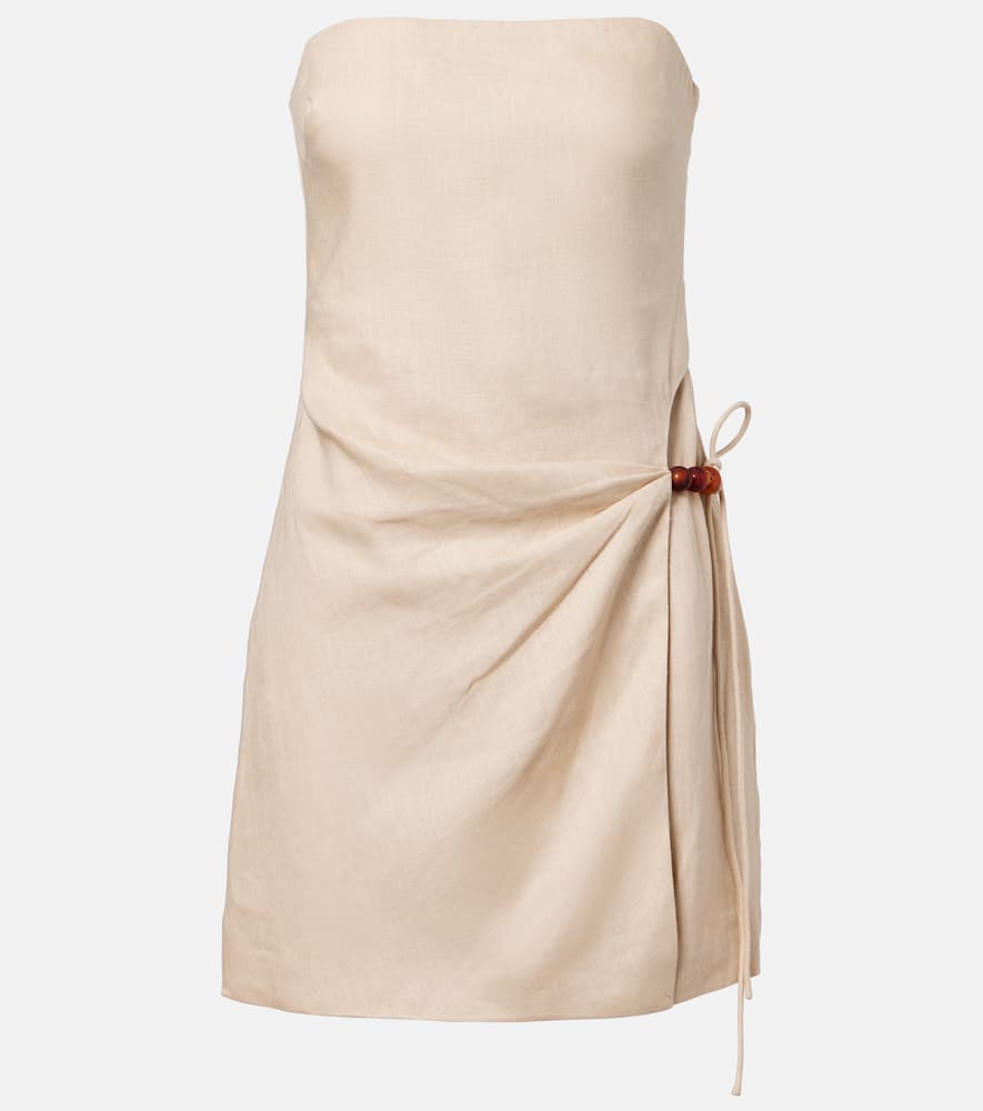 Moretti linen minidress