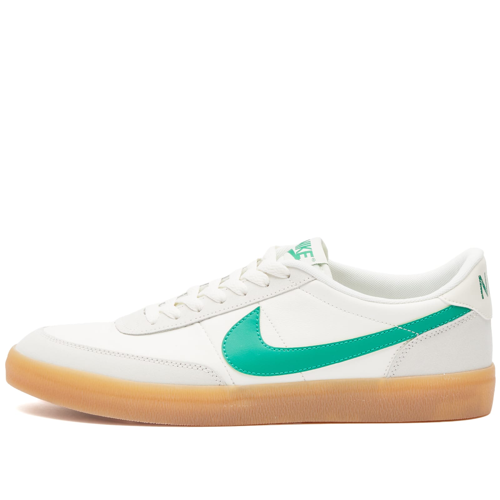 Men's KILLSHOT 2 LEATHER Sneakers in Sail/Lucid Green/Yellow, Size UK 10.5