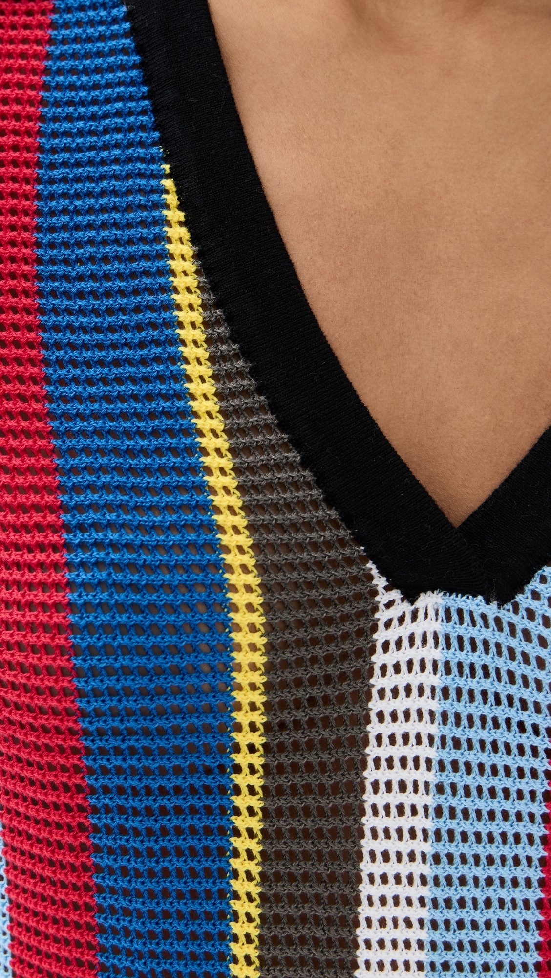 STAUD Hamel Dress Market Stripe 