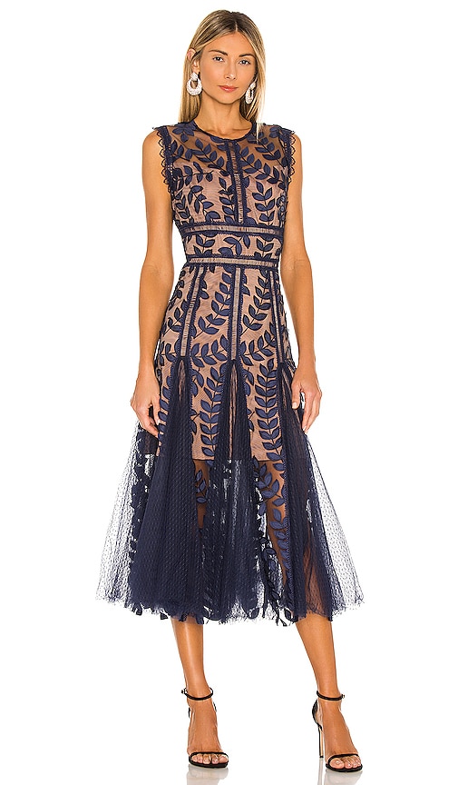 Bronx Banco Saba Midi Dress in Navy. - XL also in L