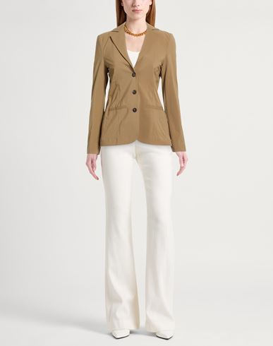 Woman Blazer Camel Size 12 Polyamide, Elastane