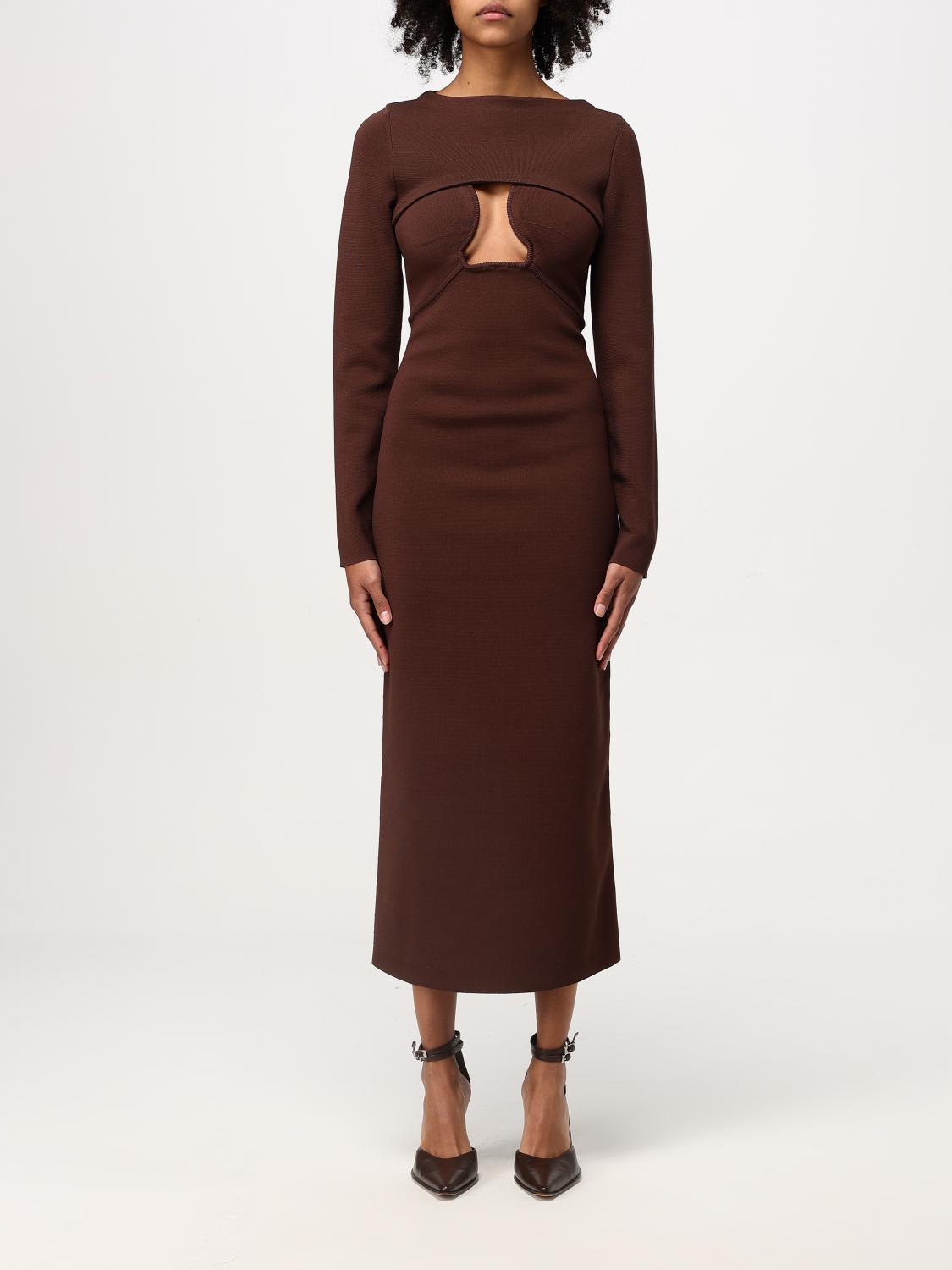 Jenny midi dress - Brown
