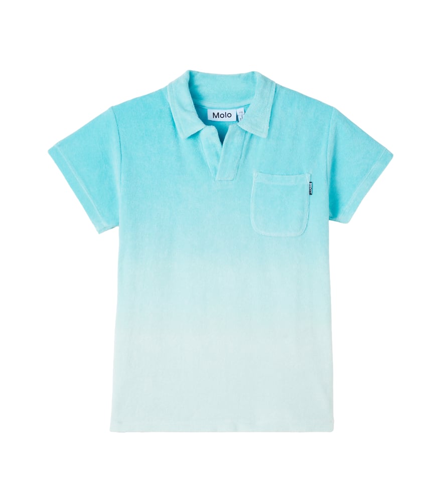 Randel ombré cotton terry polo shirt