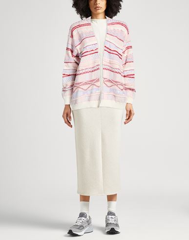 Woman Cardigan Pink Size 4 Cotton, Polyester, Polyamide