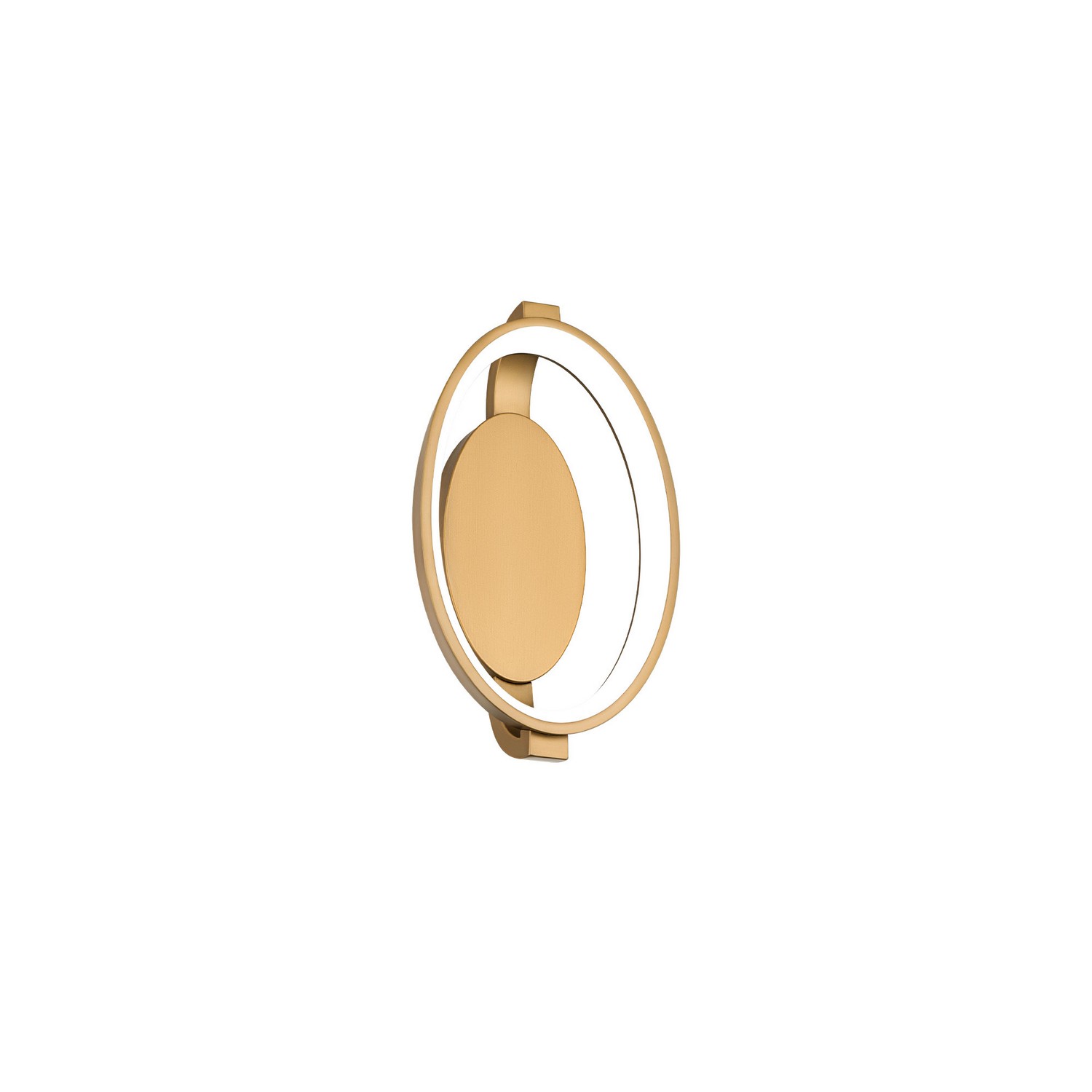 Aged Brass LED Wall Sconce from the Solitaire Collection