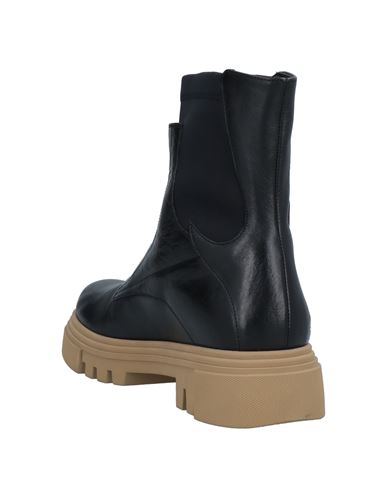 Woman Ankle boots Black Size 6 Soft Leather, Textile fibers