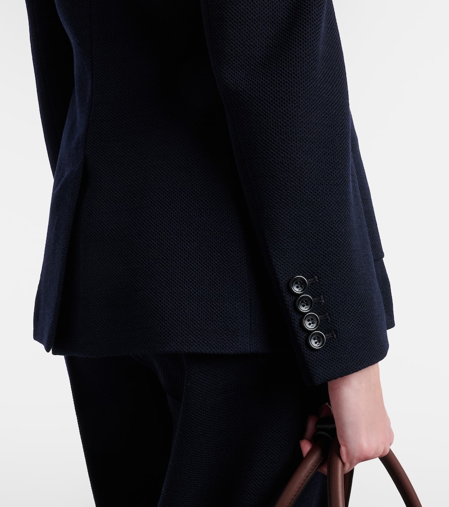 Utilita virgin wool jersey blazer