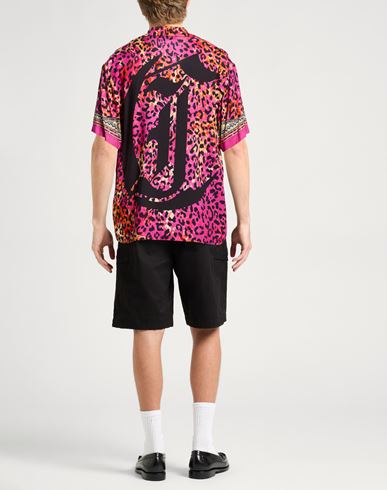 Man Shirt Fuchsia Size 36 Viscose