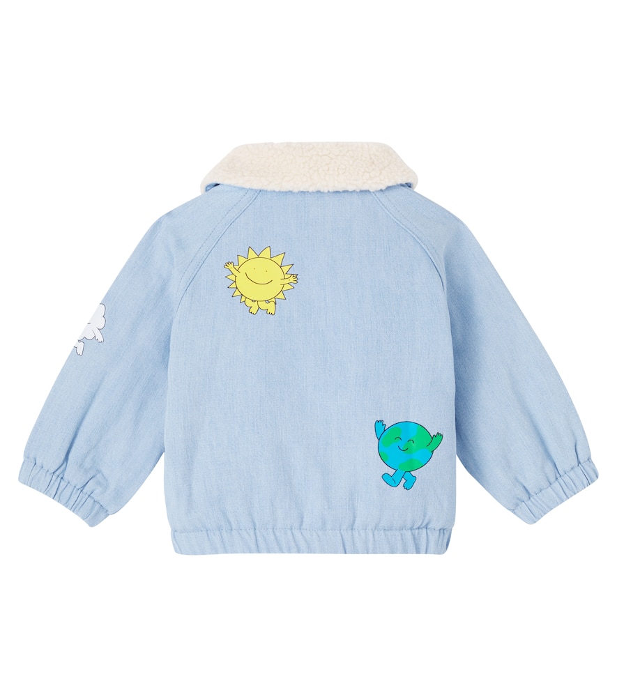 Baby printed denim jacket